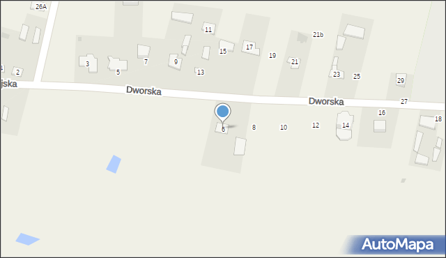 Styrzyniec, Dworska, 6, mapa Styrzyniec