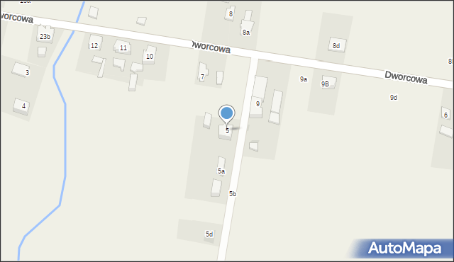 Subkowy, Dworcowa, 5, mapa Subkowy