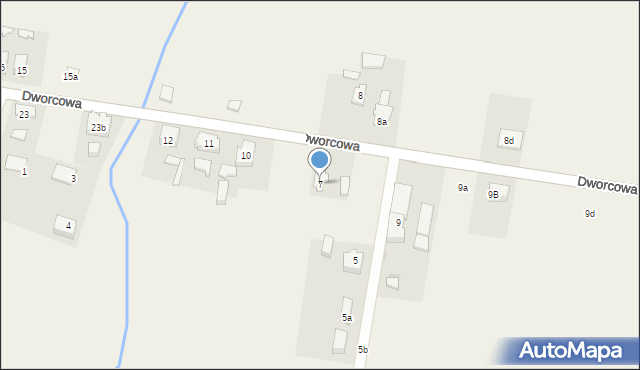 Subkowy, Dworcowa, 7, mapa Subkowy