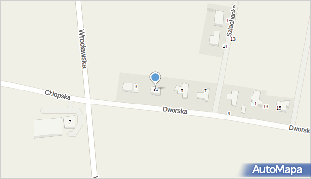 Suchy Dwór, Dworska, 3a, mapa Suchy Dwór