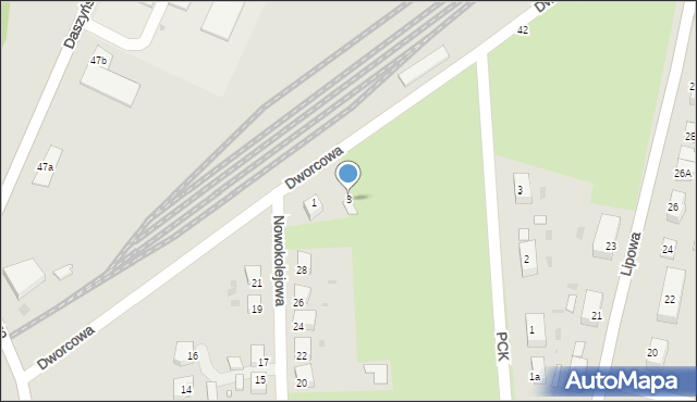 Sulęcin, Dworcowa, 3, mapa Sulęcin