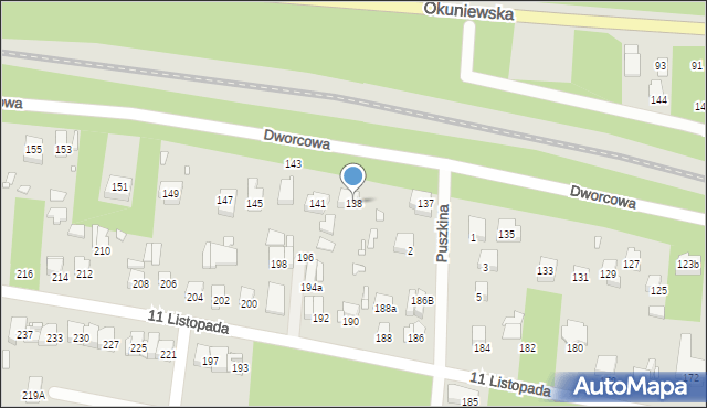 Sulejówek, Dworcowa, 138, mapa Sulejówek