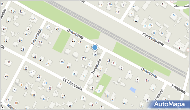 Sulejówek, Dworcowa, 15, mapa Sulejówek