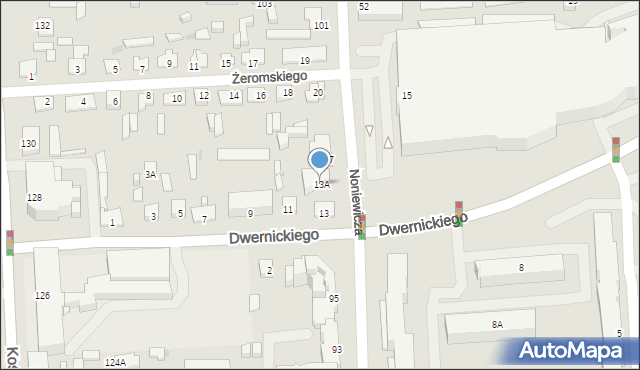 Suwałki, Dwernickiego Józefa, gen., 13A, mapa Suwałk