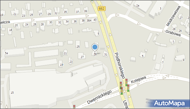 Suwałki, Dwernickiego Józefa, gen., 29, mapa Suwałk