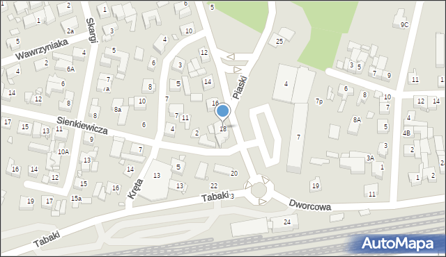 Swarzędz, Dworcowa, 18, mapa Swarzędz