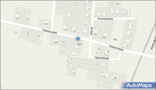 Świekatowo, Dworcowa, 28, mapa Świekatowo