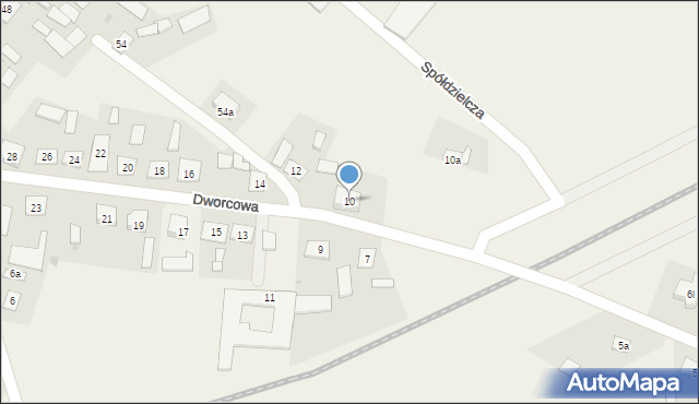 Świętajno, Dworcowa, 10, mapa Świętajno