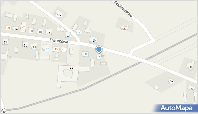 Świętajno, Dworcowa, 7, mapa Świętajno