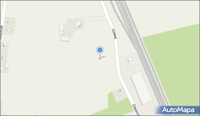 Świnice Warckie, Dworcowa, 12, mapa Świnice Warckie