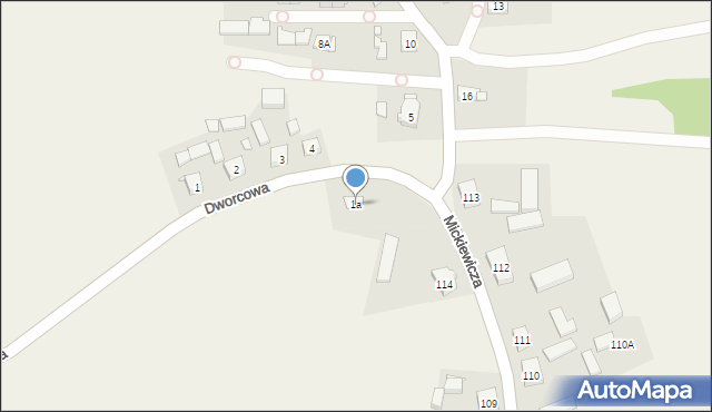 Sypniewo, Dworcowa, 1a, mapa Sypniewo