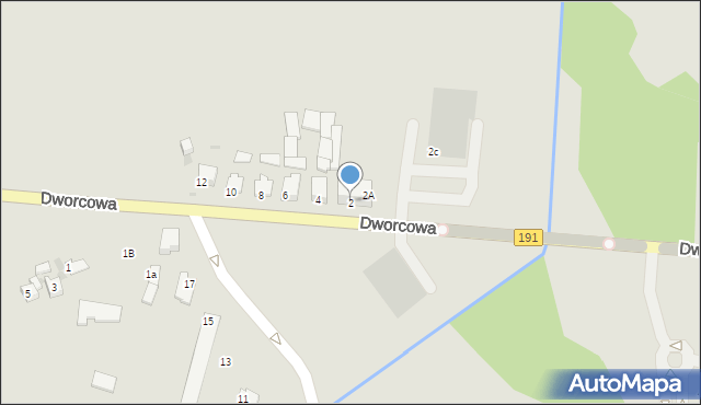 Szamocin, Dworcowa, 2, mapa Szamocin