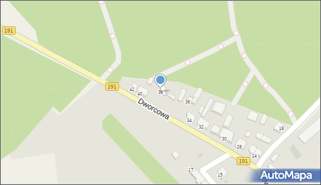 Szamocin, Dworcowa, 38, mapa Szamocin