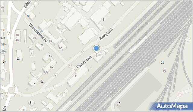 Szczecinek, Dworcowa, 2, mapa Szczecinek