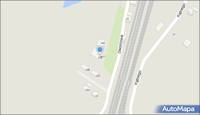 Szubin, Dworcowa, 14E, mapa Szubin