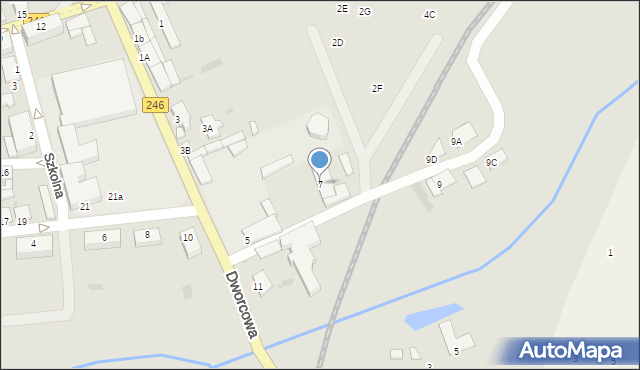 Szubin, Dworcowa, 7, mapa Szubin