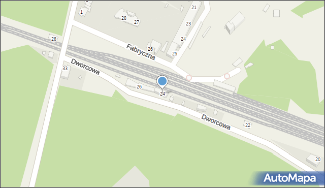 Szymiszów, Dworcowa, 24, mapa Szymiszów