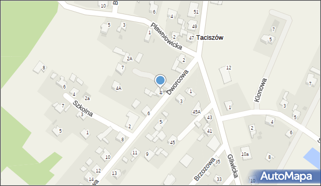 Taciszów, Dworcowa, 4, mapa Taciszów