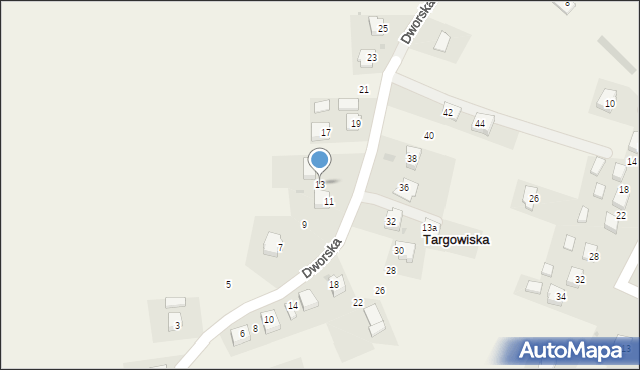 Targowiska, Dworska, 13, mapa Targowiska
