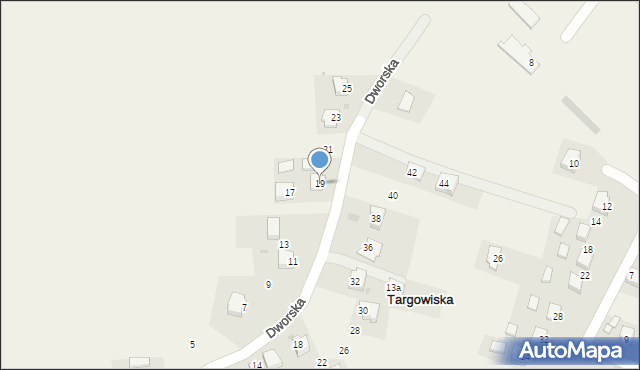 Targowiska, Dworska, 19, mapa Targowiska