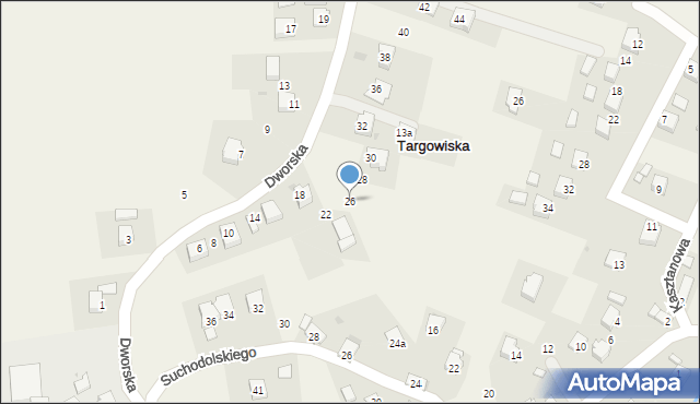 Targowiska, Dworska, 26, mapa Targowiska