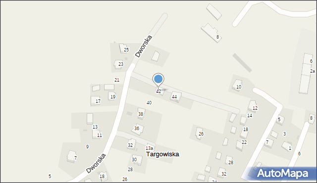 Targowiska, Dworska, 42, mapa Targowiska