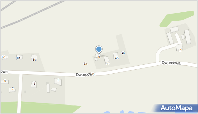 Terespol Pomorski, Dworcowa, 6, mapa Terespol Pomorski