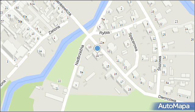 Trzebiatów, Dworcowa, 14, mapa Trzebiatów