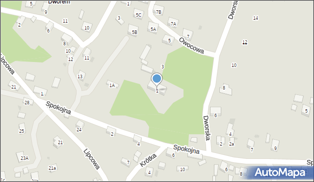 Trzebinia, Dworska, 1, mapa Trzebinia