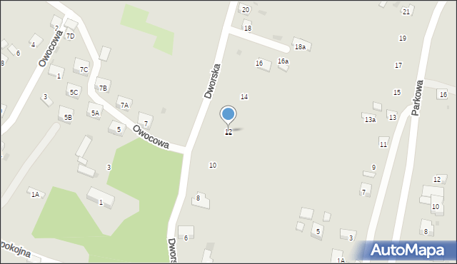 Trzebinia, Dworska, 12, mapa Trzebinia