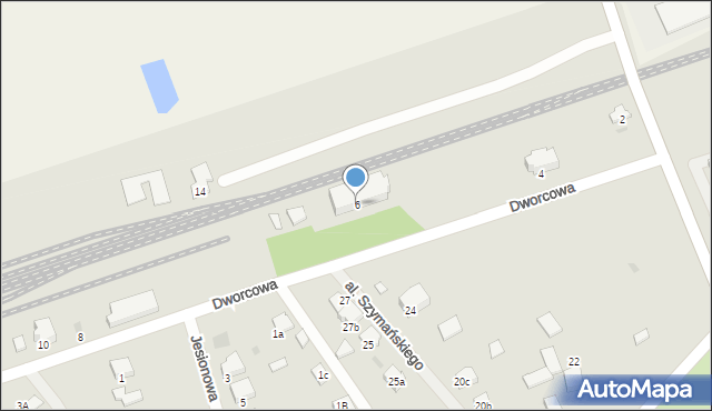 Trzemeszno, Dworcowa, 6, mapa Trzemeszno