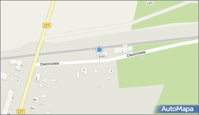 Tuczno, Dworcowa, 3, mapa Tuczno
