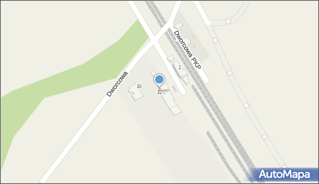 Tworków, Dworcowa, 32, mapa Tworków