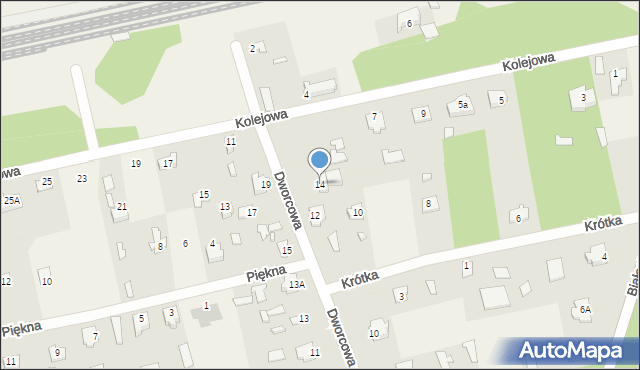 Waliły-Stacja, Dworcowa, 14, mapa Waliły-Stacja