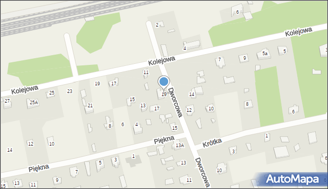 Waliły-Stacja, Dworcowa, 19, mapa Waliły-Stacja