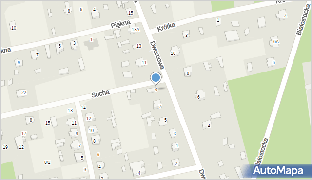 Waliły-Stacja, Dworcowa, 9, mapa Waliły-Stacja