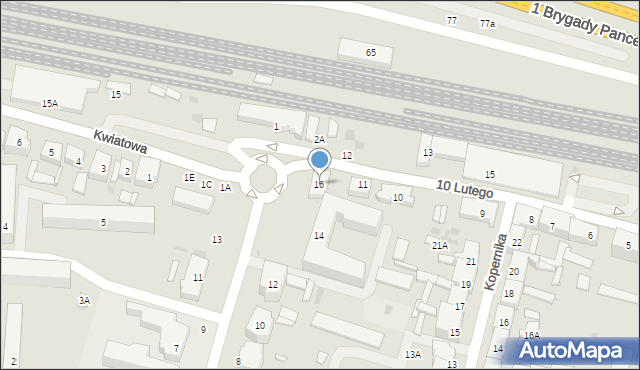 Wejherowo, Dworcowa, 16, mapa Wejherowo