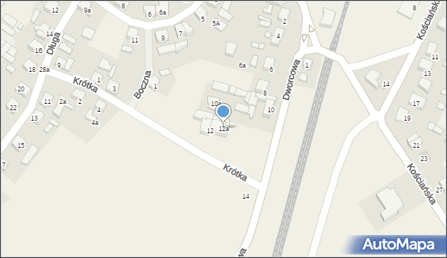 Widziszewo, Dworcowa, 12a, mapa Widziszewo