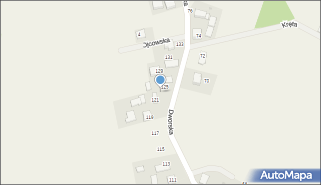 Więcławice Dworskie, Dworska, 123, mapa Więcławice Dworskie