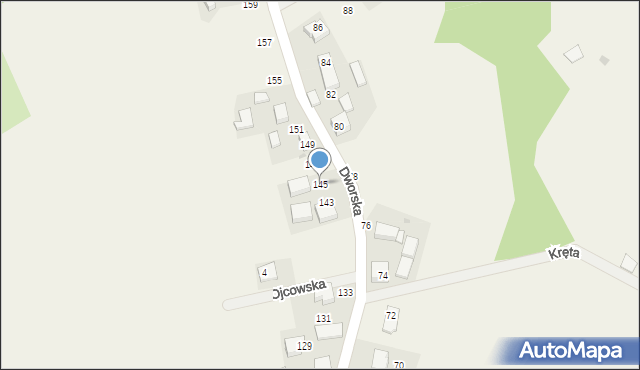 Więcławice Dworskie, Dworska, 145, mapa Więcławice Dworskie