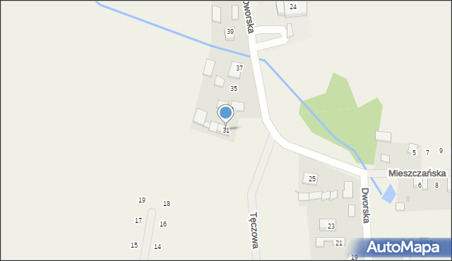 Więcławice Dworskie, Dworska, 31, mapa Więcławice Dworskie