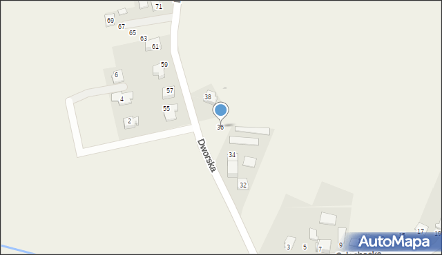 Więcławice Dworskie, Dworska, 36, mapa Więcławice Dworskie