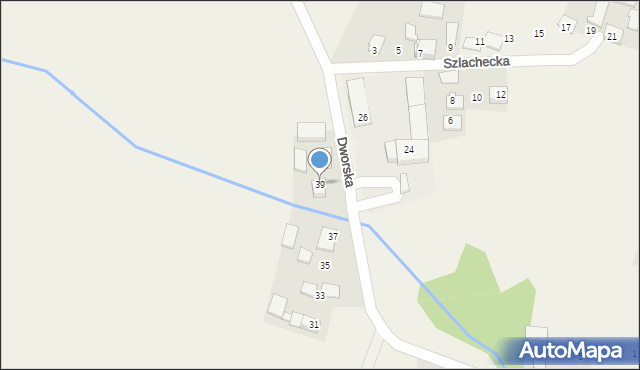 Więcławice Dworskie, Dworska, 39, mapa Więcławice Dworskie