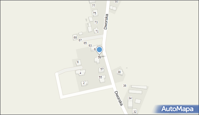 Więcławice Dworskie, Dworska, 59, mapa Więcławice Dworskie