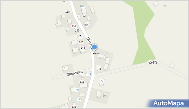 Więcławice Dworskie, Dworska, 76, mapa Więcławice Dworskie