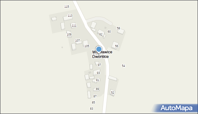 Więcławice Dworskie, Dworska, 99, mapa Więcławice Dworskie