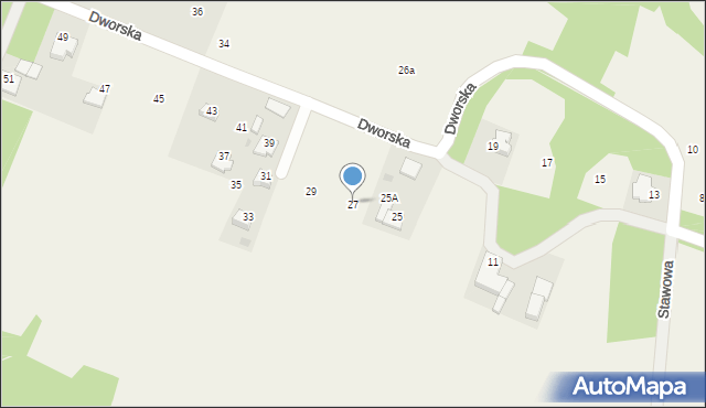 Wierzchowie, Dworska, 27, mapa Wierzchowie