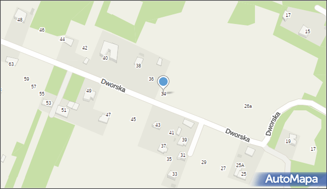 Wierzchowie, Dworska, 34, mapa Wierzchowie