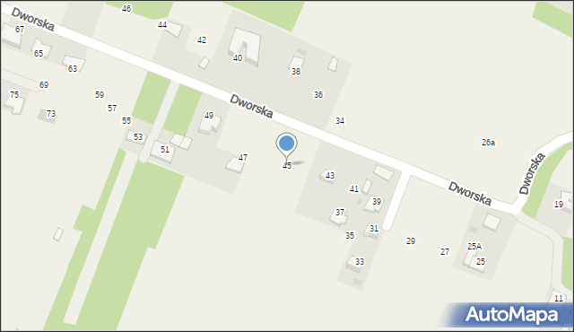 Wierzchowie, Dworska, 45, mapa Wierzchowie
