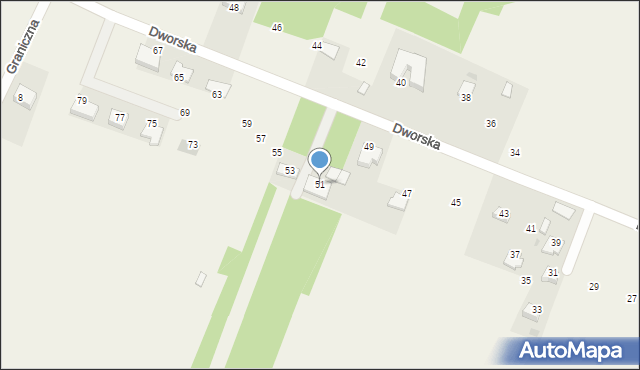 Wierzchowie, Dworska, 51, mapa Wierzchowie